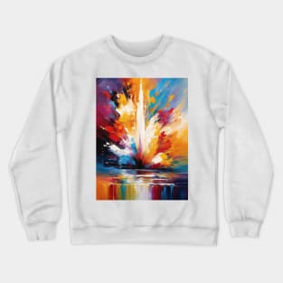 Fountain of Colorful Joy Crewneck Sweatshirt